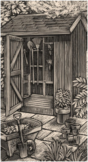 Free Do-It-Yourself Tool Shed Plans from the California Redwood Association 